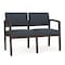 Lesro 2 Seat Tandem Seating W/ No Center Arm, 44 in W 26 in L 31.5 in H, Lenox Series LW2101 - alternate 1